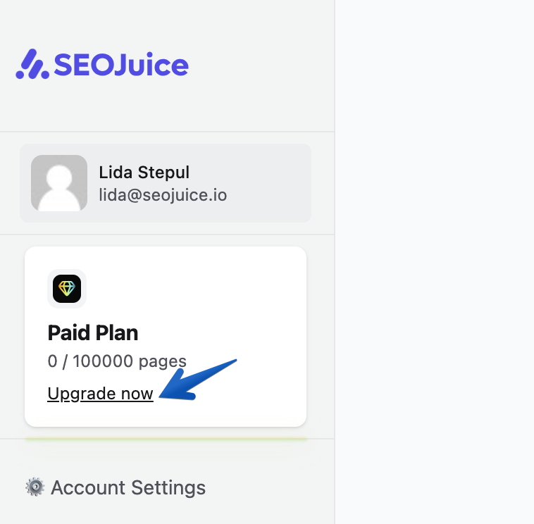 SEOJuice registration page for agency white-label